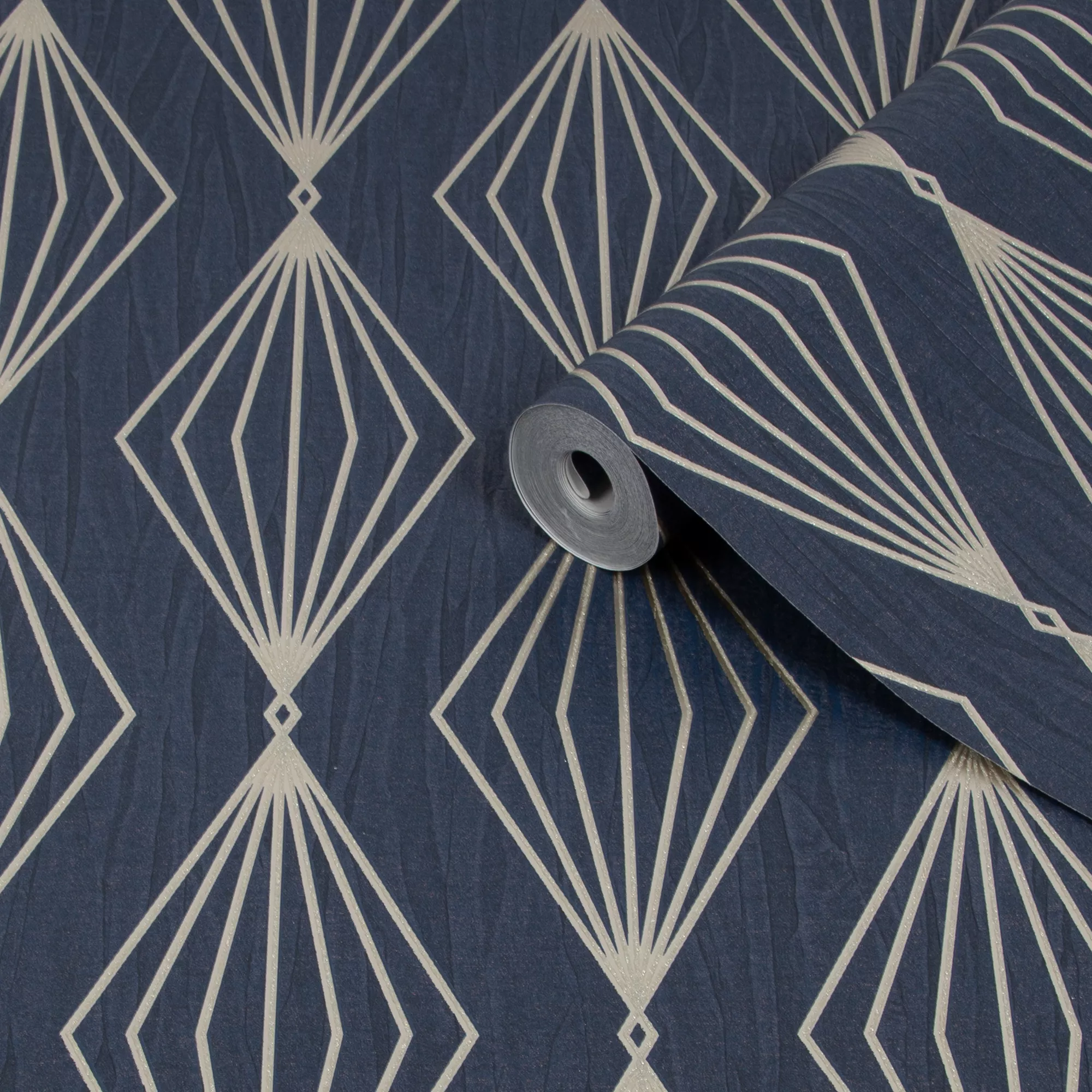 Boutique Marquise Sapphire Geometric Gold Effect Textured Wallpaper 10 Boutique Marquise Sapphire Geometric Gold Effect Textured Wallpaper - Image 8