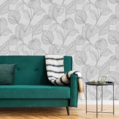 Boutique Royal Palm Grey Leaf Silver Effect Textured Wallpaper 12 Boutique Royal Palm Grey Leaf Silver Effect Textured Wallpaper -Prime Paint Shop boutique royal palm grey leaf silver effect textured wallpaper5011583444919 01i bq