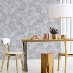 Boutique Royal Palm Grey Leaf Silver Effect Textured Wallpaper 14 Boutique Royal Palm Grey Leaf Silver Effect Textured Wallpaper -Prime Paint Shop boutique royal palm grey leaf silver effect textured wallpaper5011583444919 03i bq