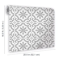 Contour Grecian Grey Tile Effect Textured Wallpaper -Prime Paint Shop contour grecian grey tile effect textured wallpaper5011583458169 01t bq