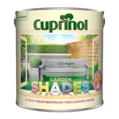 Cuprinol Garden Shades Cool Marble Matt Garden Paint, 2.5L Tin -Prime Paint Shop cuprinol garden shades cool marble matt garden paint 2 5l tin5010212647288 08c bq
