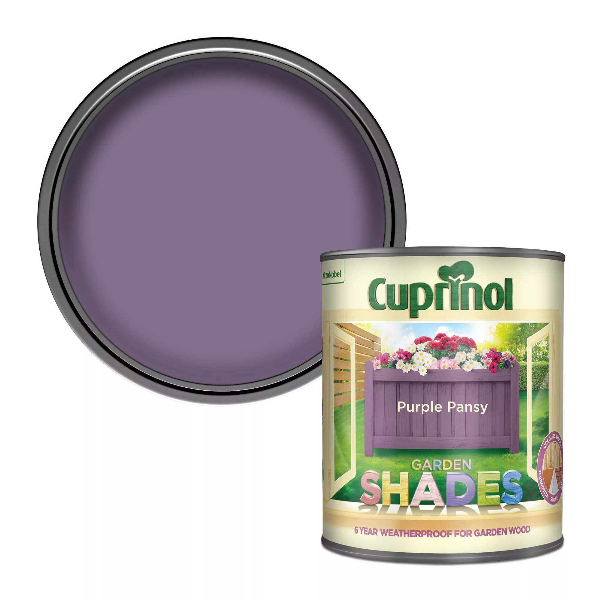 Cuprinol Garden Shades Purple Pansy Matt Multi-surface Exterior Wood Paint, 1L 3 Cuprinol Garden Shades Purple Pansy Matt Multi-surface Exterior Wood Paint, 1L