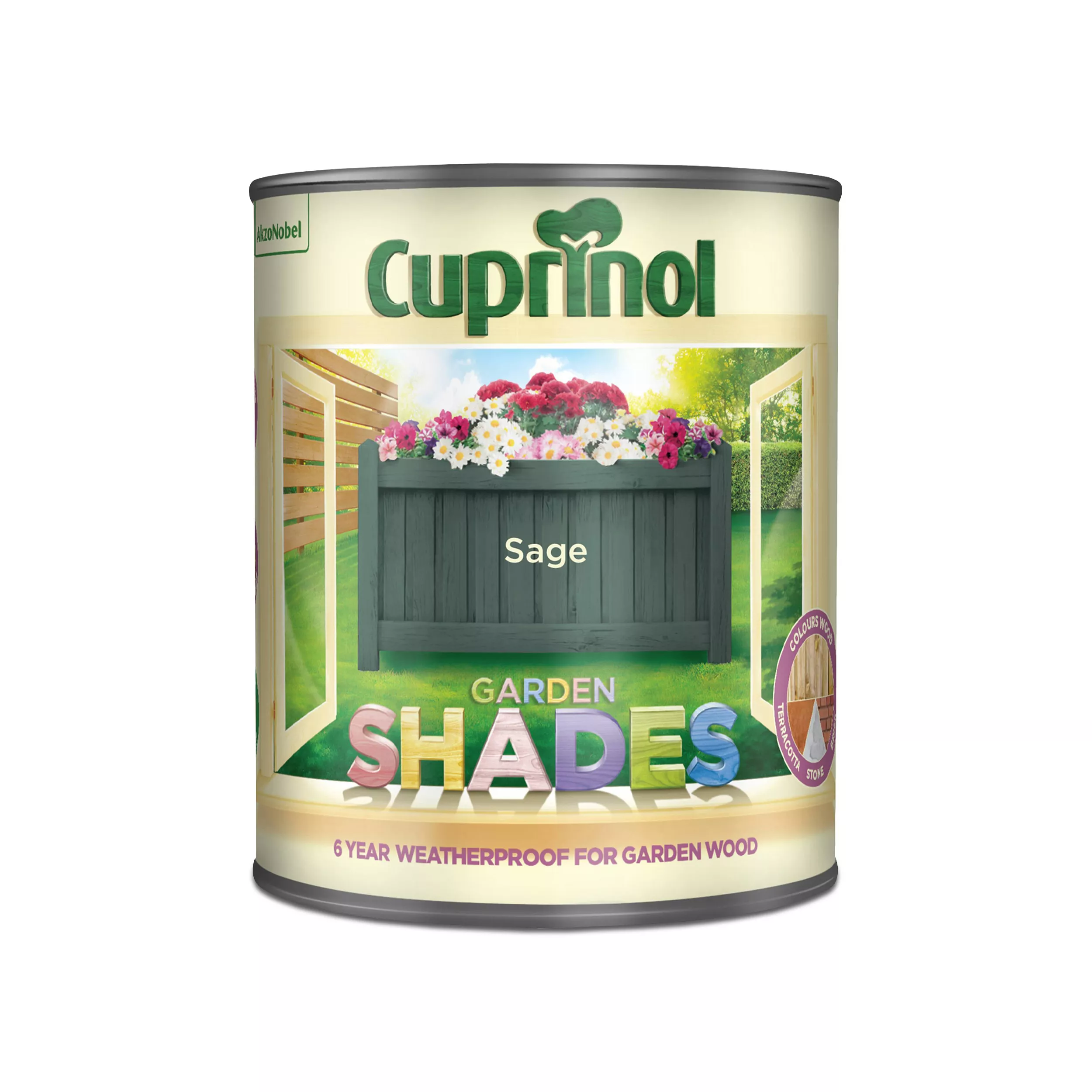 Cuprinol Garden Shades Sage Matt Multi-surface Exterior Wood Paint, 1L 4 Cuprinol Garden Shades Sage Matt Multi-surface Exterior Wood Paint, 1L - Image 2