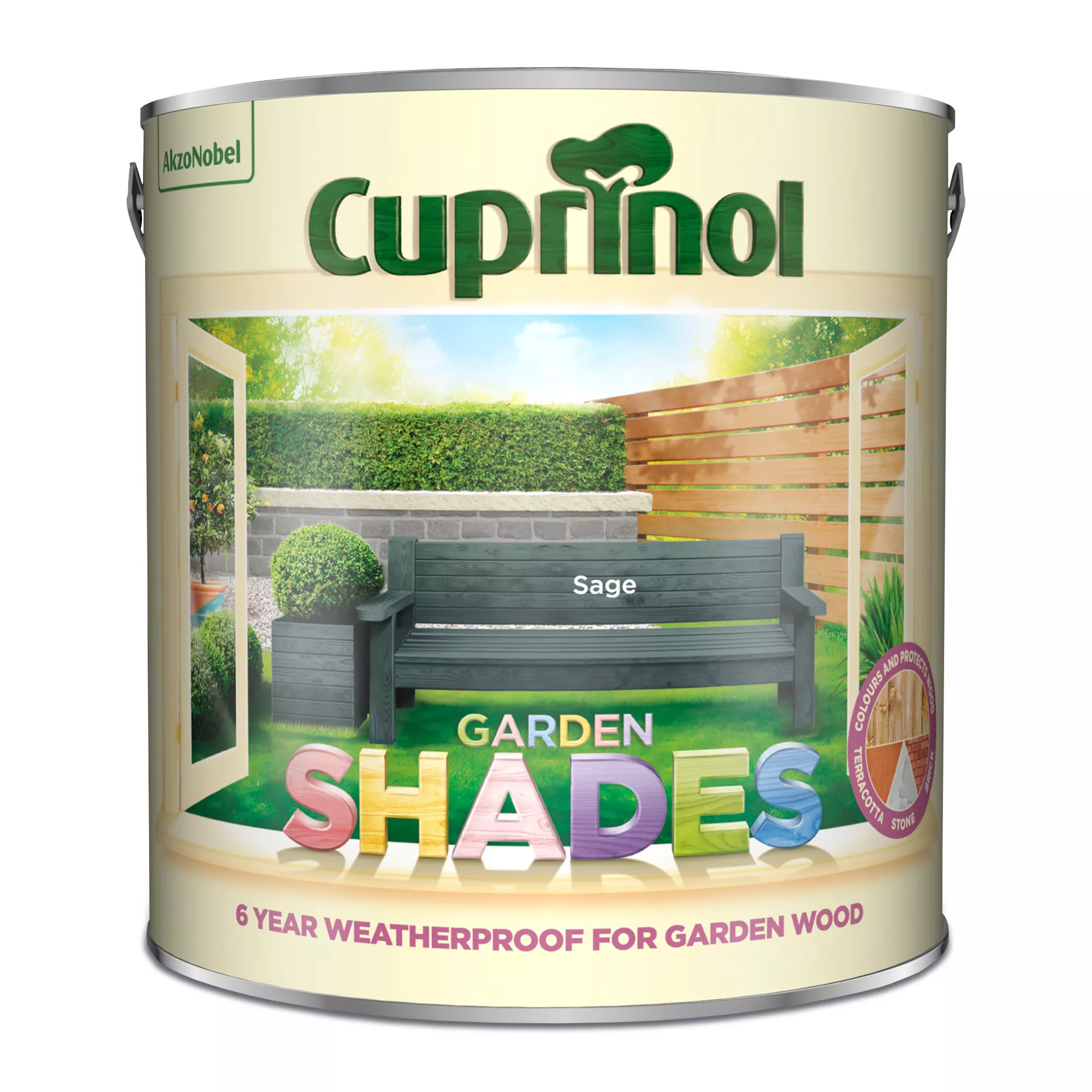 Cuprinol Garden Shades Sage Matt Multi-surface Exterior Wood Paint, 2.5L 4 Cuprinol Garden Shades Sage Matt Multi-surface Exterior Wood Paint, 2.5L - Image 2