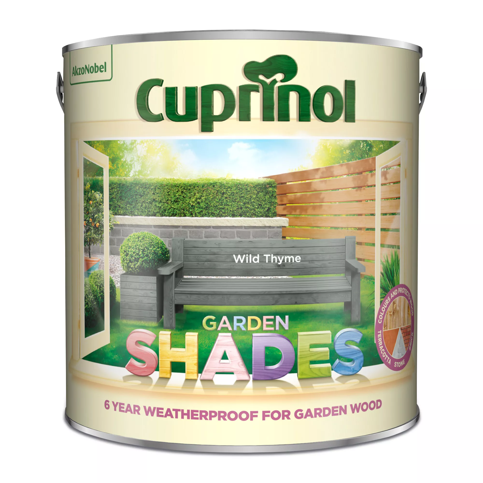 Cuprinol Garden Shades Wild Thyme Matt Multi-surface Exterior Wood Paint, 2.5L 4 Cuprinol Garden Shades Wild Thyme Matt Multi-surface Exterior Wood Paint, 2.5L - Image 2