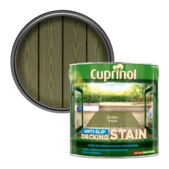 Cuprinol Golden Maple Matt Decking Wood Stain, 2.5L