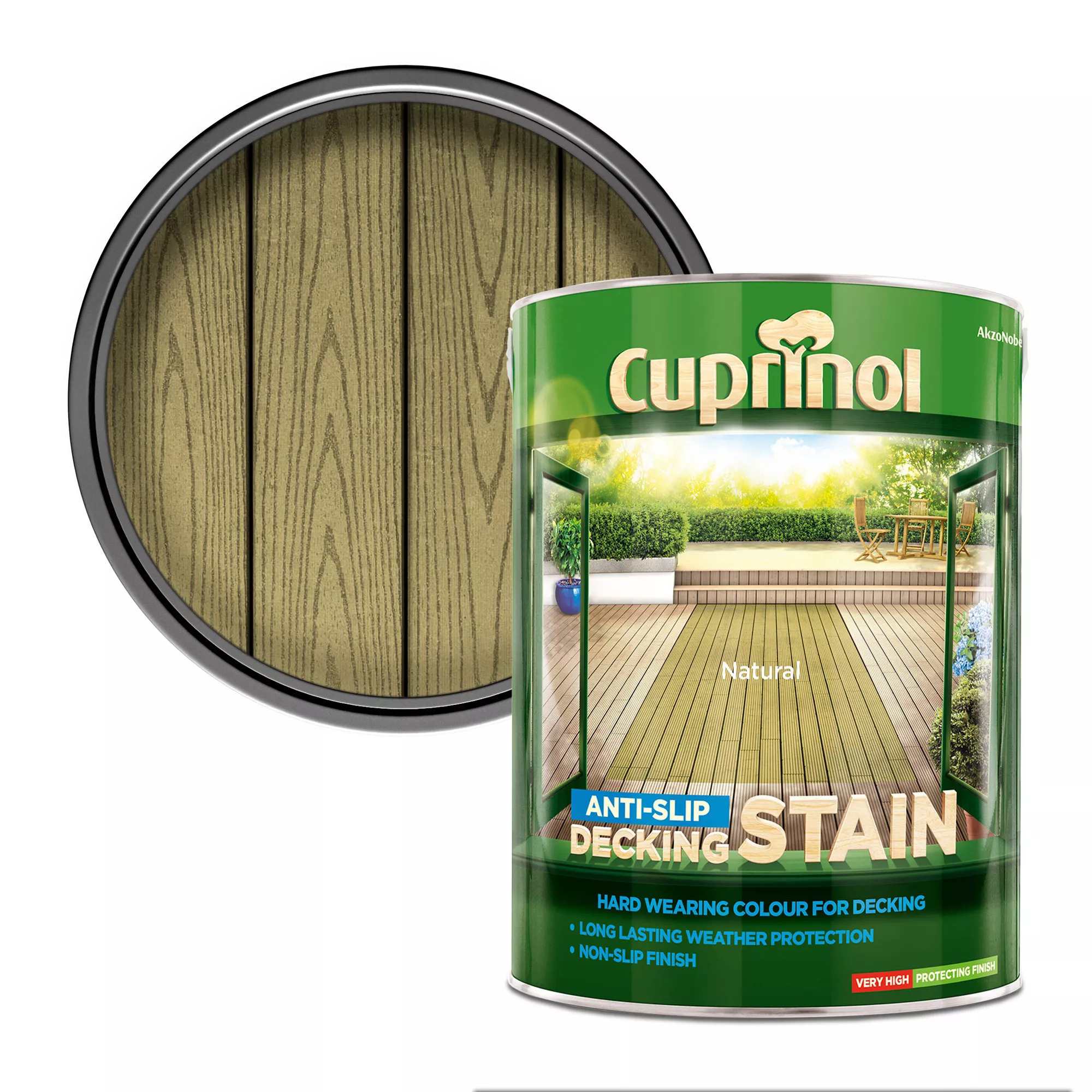Cuprinol Natural Matt Decking Wood Stain, 5L 3 Cuprinol Natural Matt Decking Wood Stain, 5L