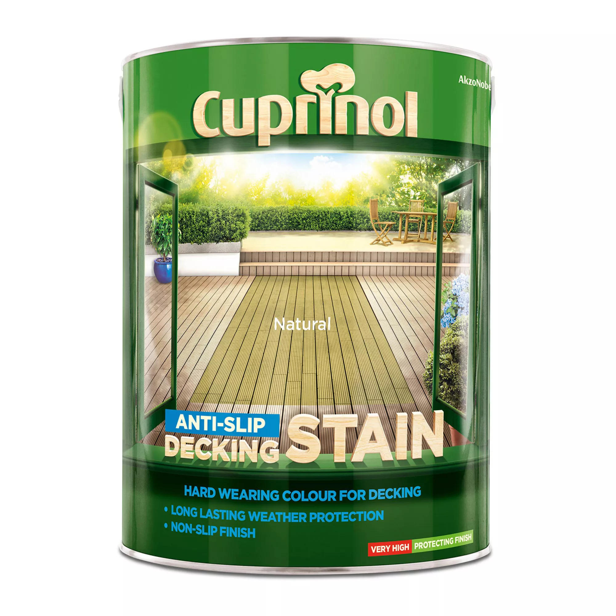 Cuprinol Natural Matt Decking Wood Stain, 5L 4 Cuprinol Natural Matt Decking Wood Stain, 5L - Image 2