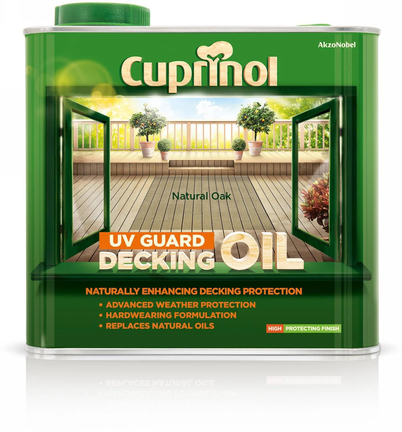 Cuprinol UV Guard Natural Oak Matt UV Resistant Decking Wood Oil, 2.5L 4 Cuprinol UV Guard Natural Oak Matt UV Resistant Decking Wood Oil, 2.5L - Image 2