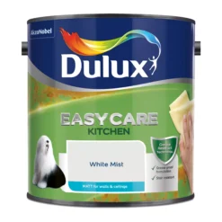 Dulux Easycare Kitchen White Mist Matt Wall Paint, 2.5L -Prime Paint Shop dulux easycare kitchen white mist matt wall paint 2 5l5010212668375 08c bq