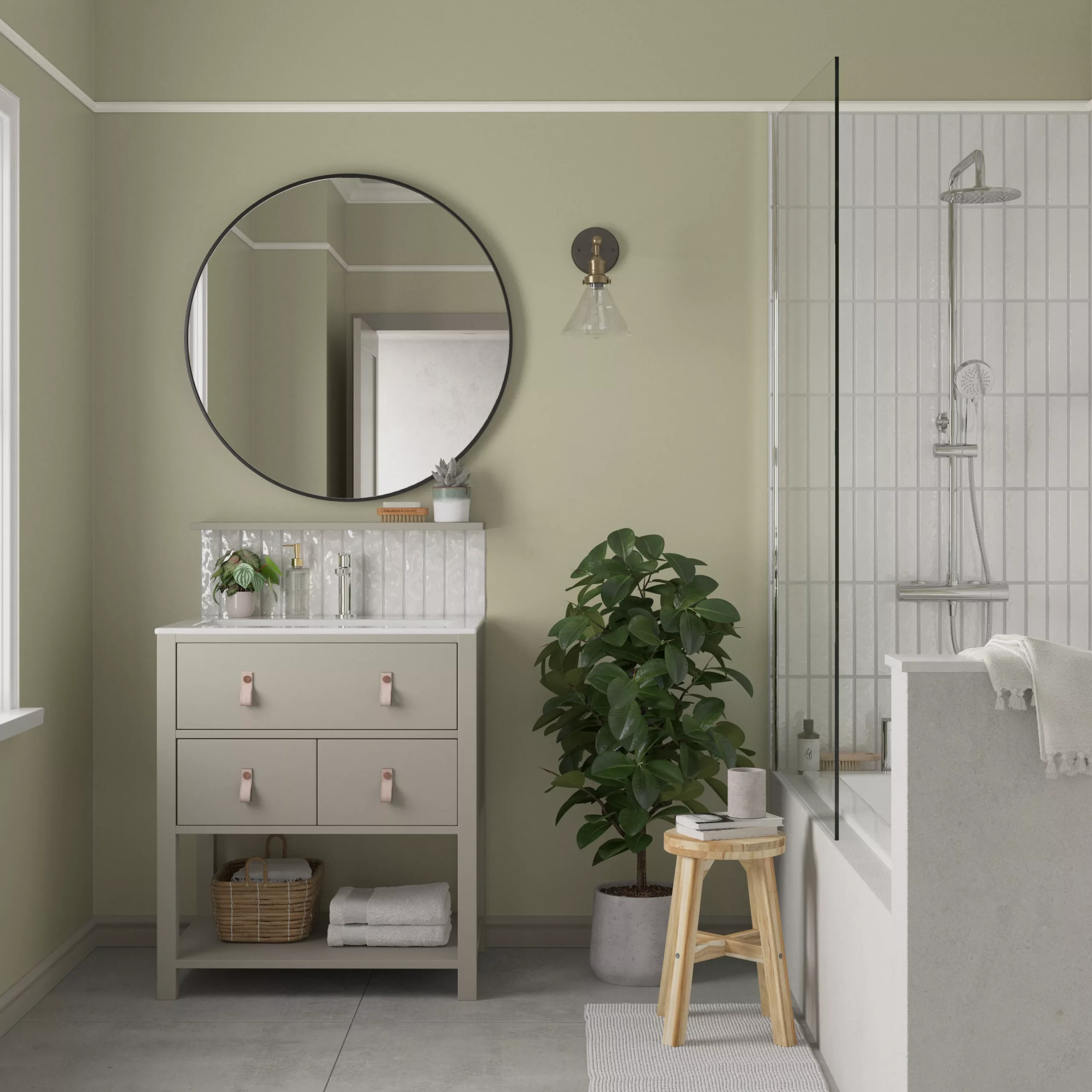 Dulux Easycare Washable & Tough Fresh Artichoke Matt Wall Paint, 2.5L 10 Dulux Easycare Washable & Tough Fresh Artichoke Matt Wall Paint, 2.5L - Image 8