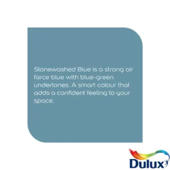 Dulux Easycare Washable & Tough Stonewashed Blue Matt Wall Paint, 2.5L -Prime Paint Shop dulux easycare washable tough stonewashed blue matt wall paint 2 5l5010212658611 36c bq