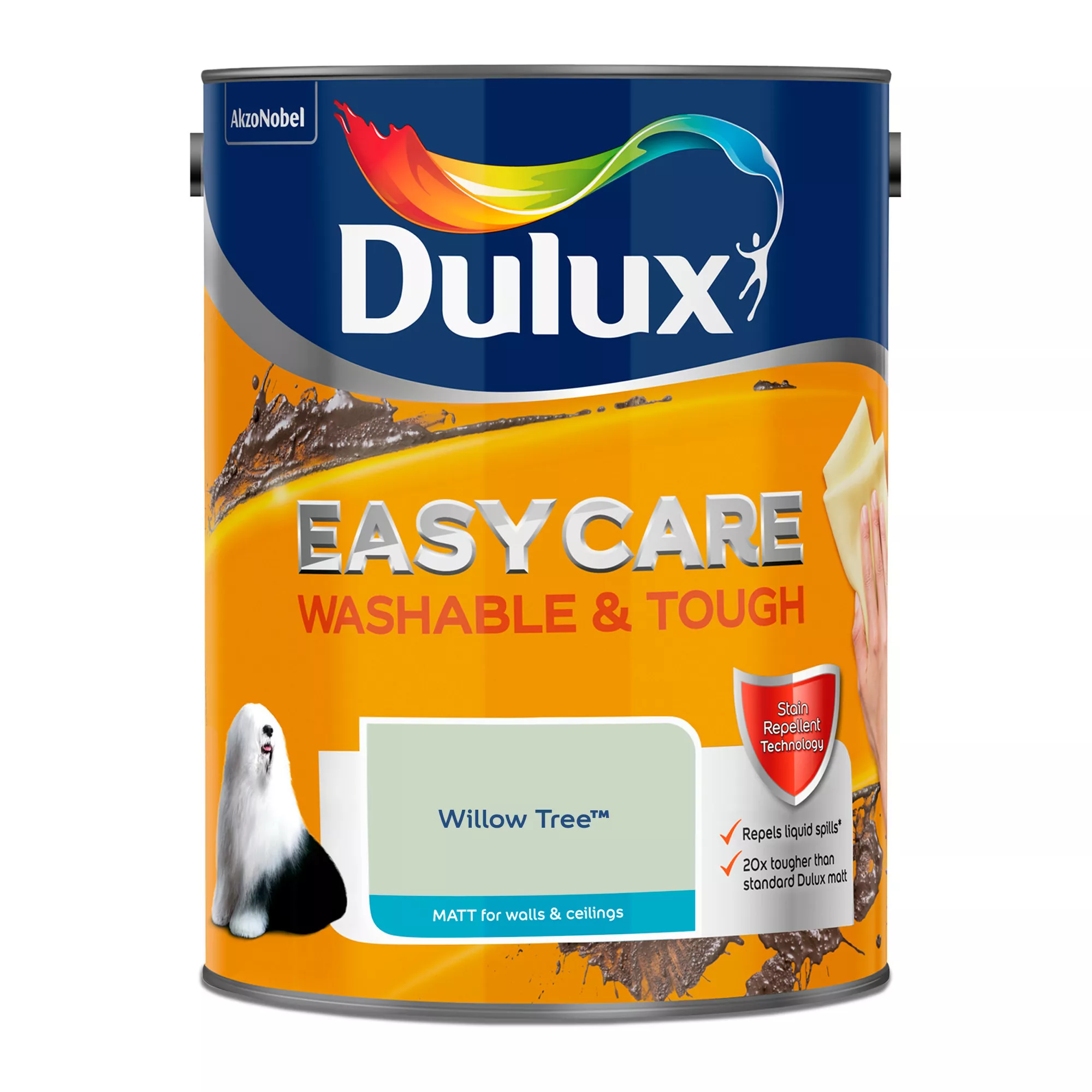 Dulux Easycare Washable & Tough Willow Tree Matt Wall Paint, 5L 4 Dulux Easycare Washable & Tough Willow Tree Matt Wall Paint, 5L - Image 2