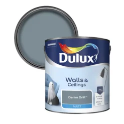 Dulux Walls & Ceilings Denim Drift Matt Emulsion Paint, 2.5L