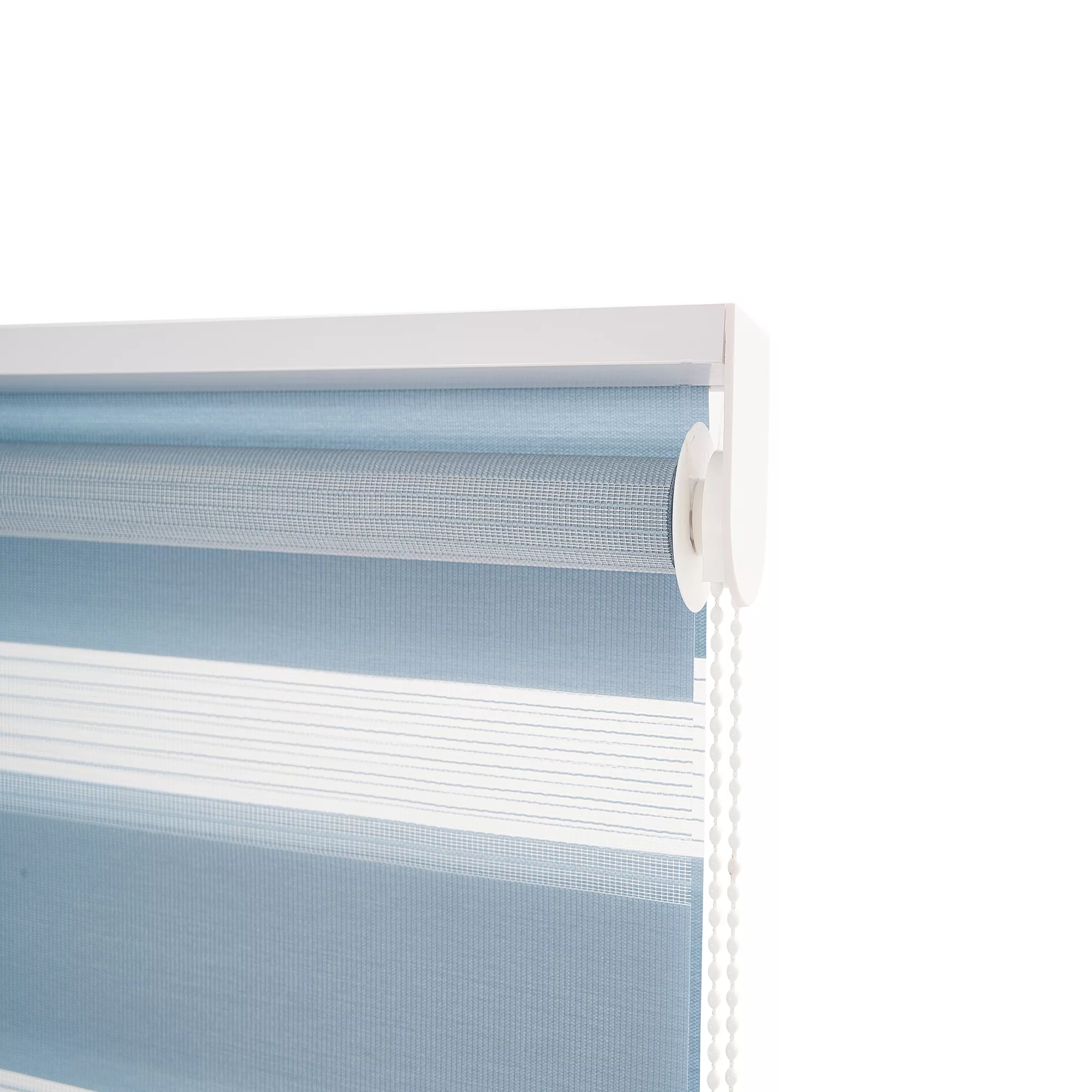 Elin Corded Light Blue Striped Day & Night Roller Blind (W)180cm (L)180cm 4 Elin Corded Light Blue Striped Day & Night Roller Blind (W)180cm (L)180cm - Image 2