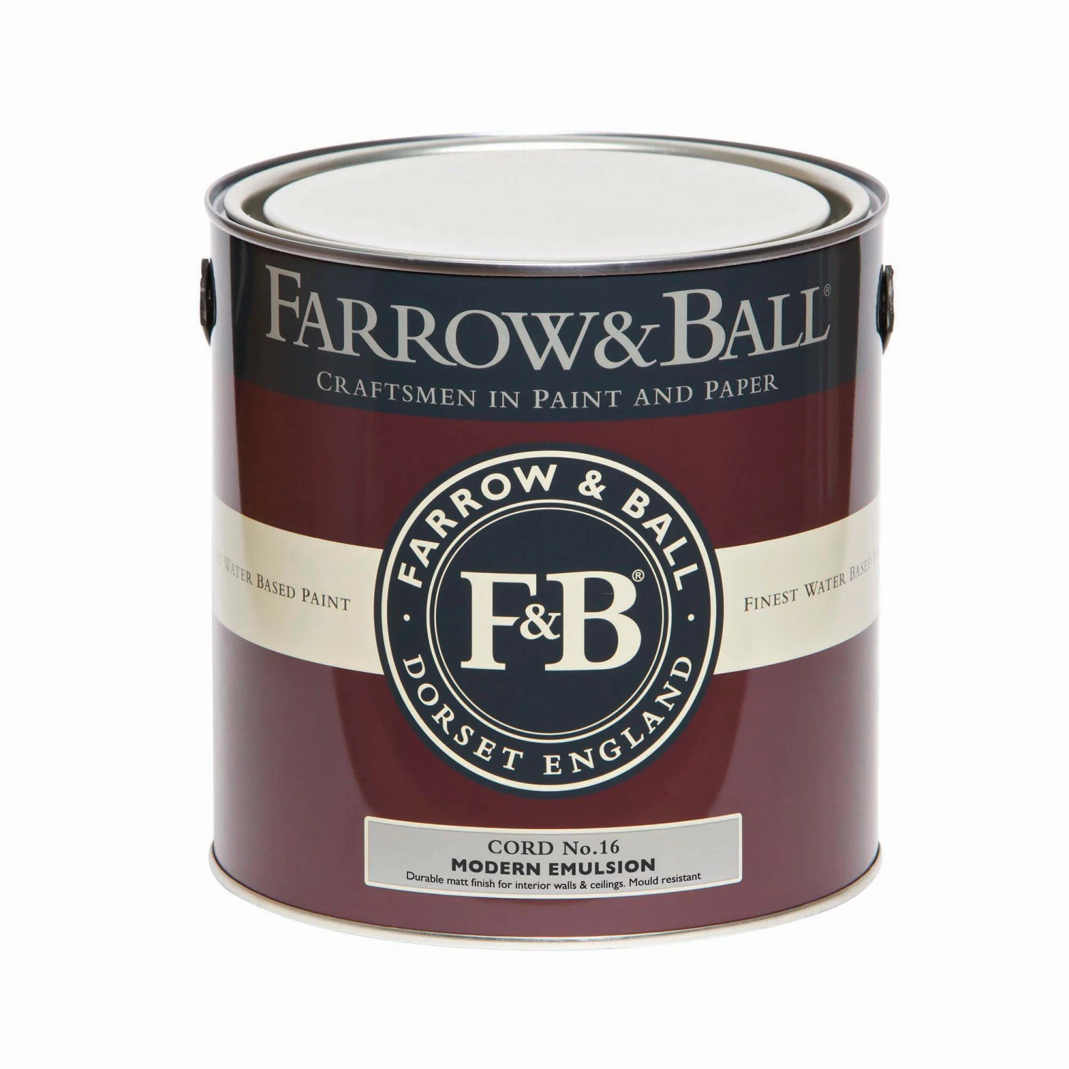 Farrow & Ball Modern Cord No.16 Matt Emulsion Paint, 2.5L 4 Farrow & Ball Modern Cord No.16 Matt Emulsion Paint, 2.5L - Image 2
