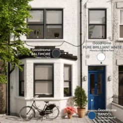 GoodHome Baltimore Smooth Matt Masonry Paint, 10L Tin 11 GoodHome Baltimore Smooth Matt Masonry Paint, 10L Tin -Prime Paint Shop goodhome baltimore smooth matt masonry paint 10l tin5059340295985 19i EN 2022