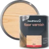 GoodHome Clear Gloss Floor Wood Varnish, 2.5L 2 GoodHome Clear Gloss Floor Wood Varnish, 2.5L -Prime Paint Shop goodhome clear gloss floor wood varnish 2 5l5059340486949 21c
