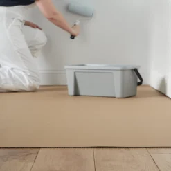 GoodHome Corrugated Paper Dust Sheet, (L)12m, (W)0.6m 10 GoodHome Corrugated Paper Dust Sheet, (L)12m, (W)0.6m -Prime Paint Shop goodhome corrugated paper dust sheet l 12m w 0 6m5059340015262 30i