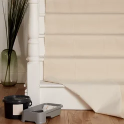 GoodHome Cotton Dust Sheet, (L)7m, (W)1m -Prime Paint Shop goodhome cotton dust sheet l 7m w 1m5059340015316 35i