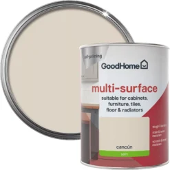 Prime Paint Shop 19 GoodHome Durable Cancun Satin Multi-surface Paint, 750ml