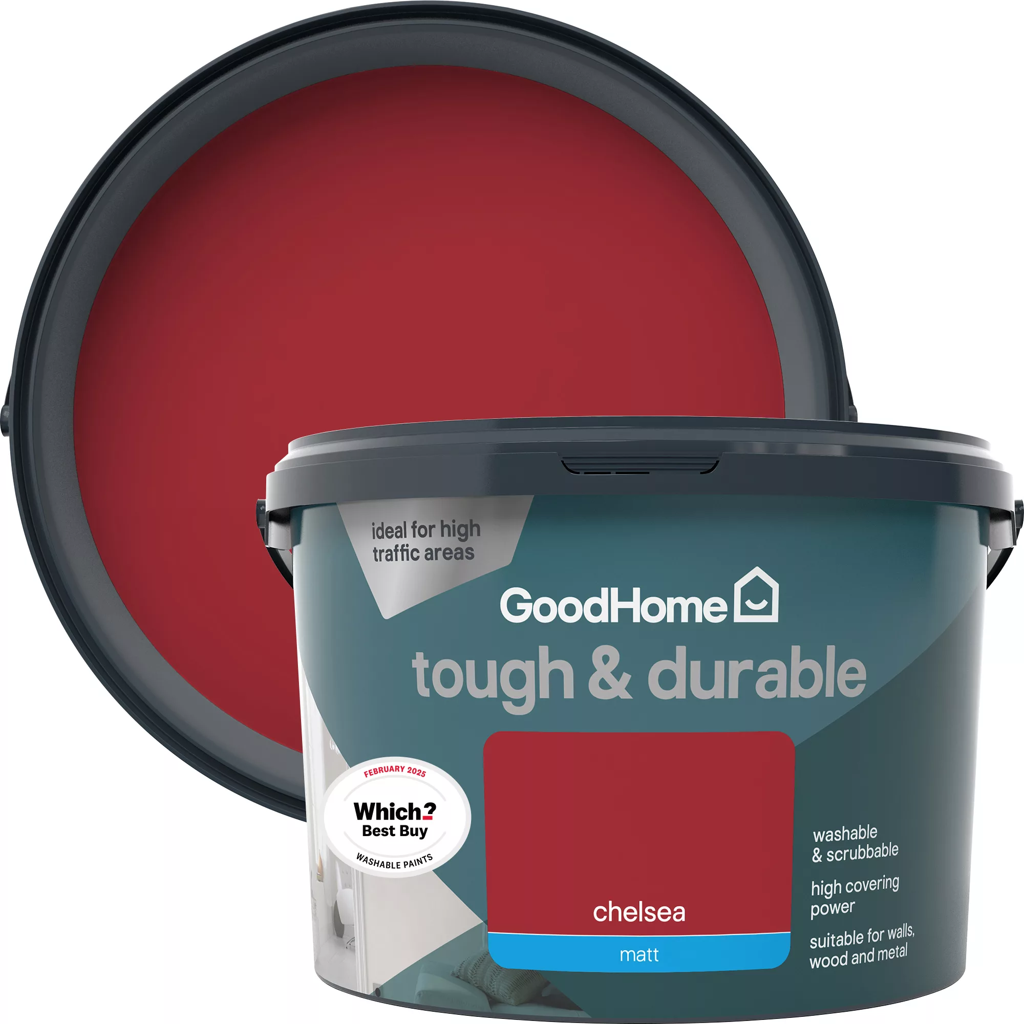 GoodHome Durable Chelsea Matt Emulsion Paint, 2.5L 3 GoodHome Durable Chelsea Matt Emulsion Paint, 2.5L