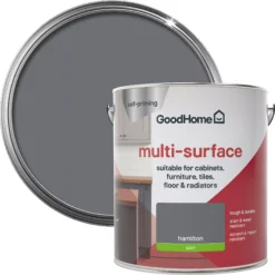 Prime Paint Shop 5 GoodHome Durable Hamilton Satin Multi-surface Paint, 2L