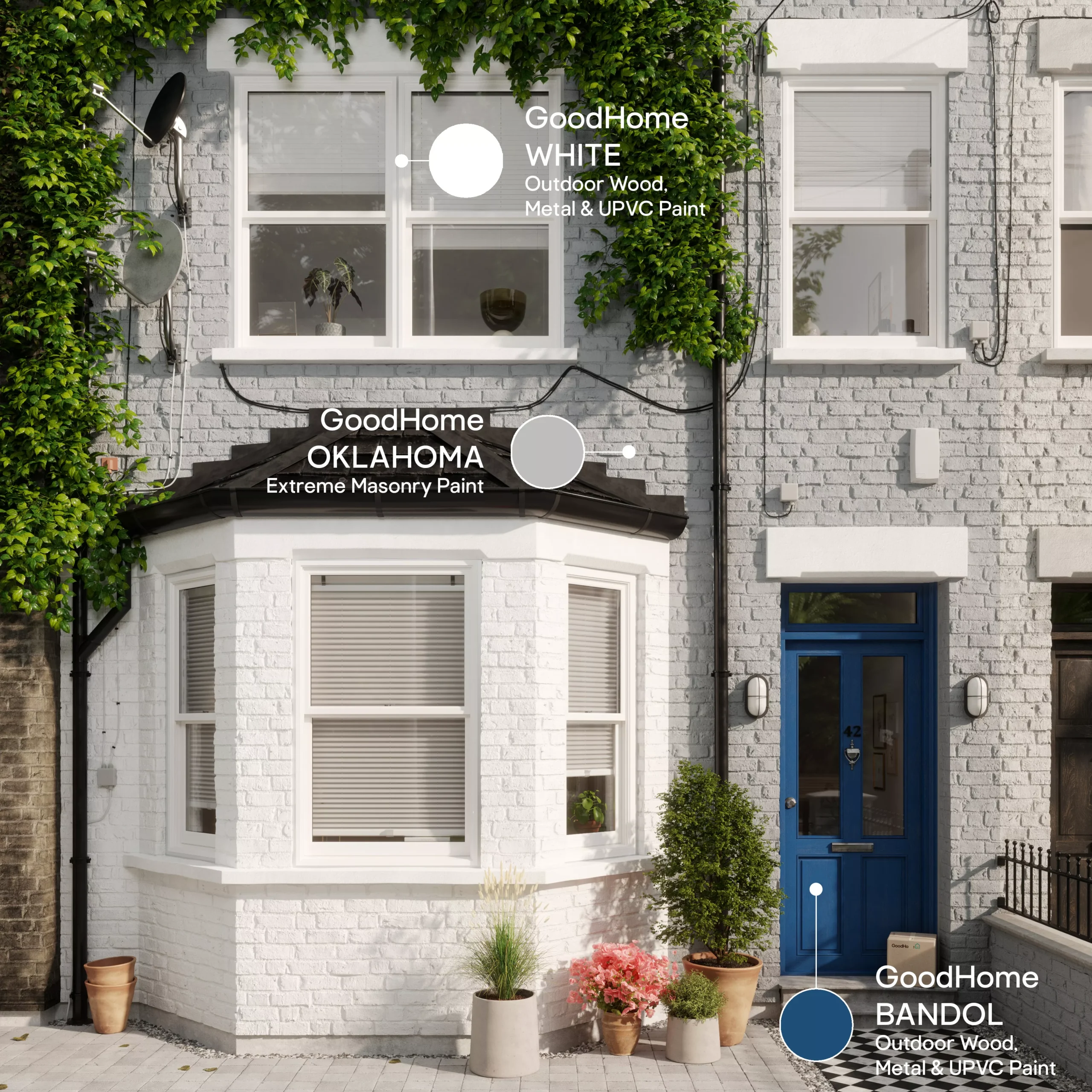 GoodHome Extreme Outdoor White Satinwood Multi-surface Paint, 750ml 9 GoodHome Extreme Outdoor White Satinwood Multi-surface Paint, 750ml - Image 7