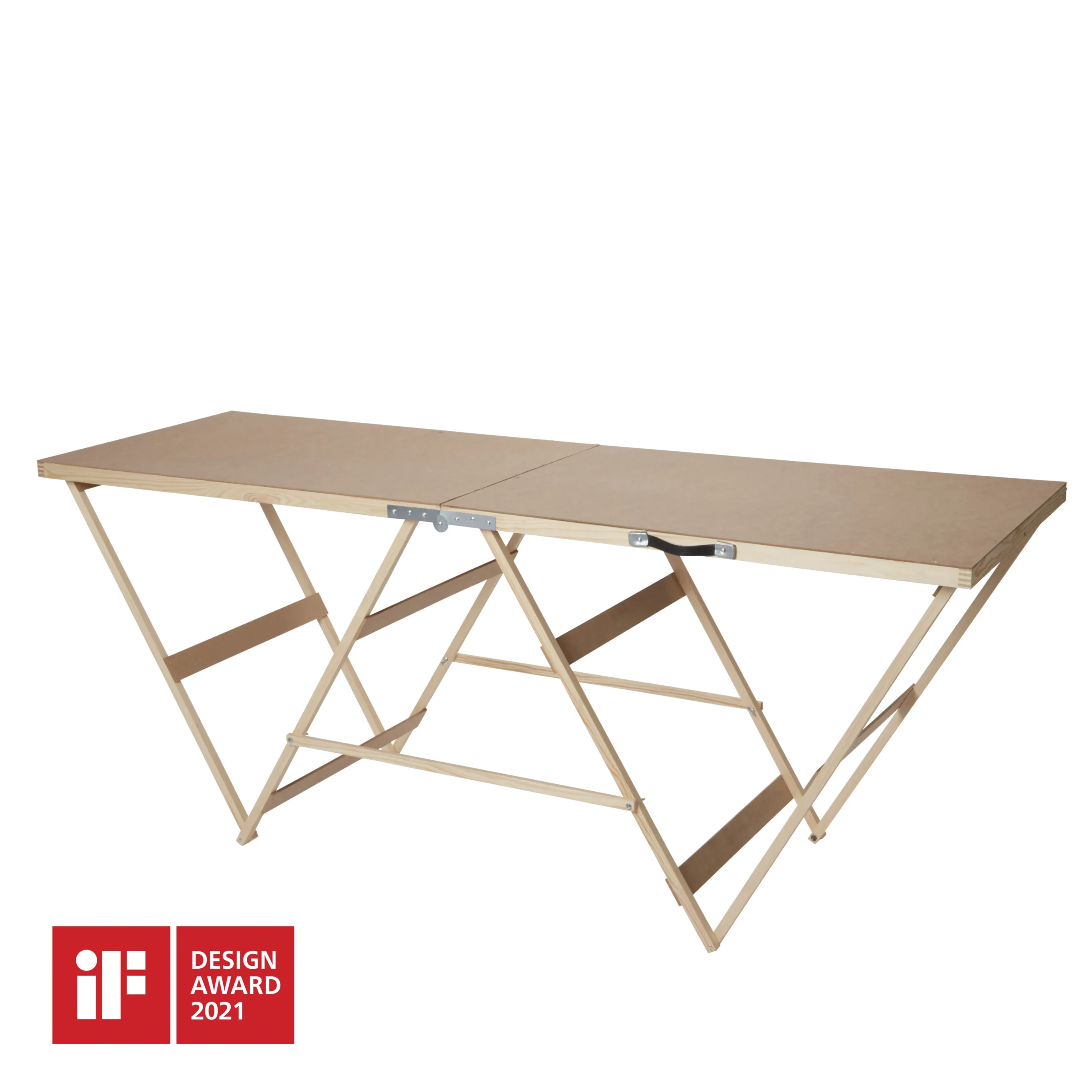 GoodHome Foldable Pasting Table, (L)1780mm (W)560mm (H)710mm 4 GoodHome Foldable Pasting Table, (L)1780mm (W)560mm (H)710mm - Image 2