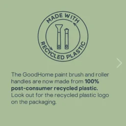 GoodHome Long Pile Fixed Roller Frame & Sleeve, 4 Piece Pack -Prime Paint Shop goodhome long pile fixed roller frame sleeve 4 piece pack5059340015880 02h EN