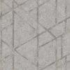 GoodHome Mirgan Light Grey Geometric Pearl Effect Textured Wallpaper