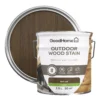 GoodHome Outdoor Dark Oak Satin Quick Dry Wood Stain, 2.5L -Prime Paint Shop goodhome outdoor dark oak satin quick dry wood stain 2 5l5059340297460 21c