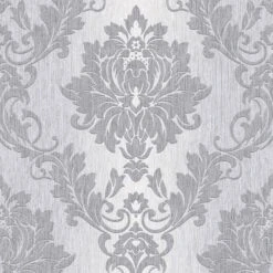 GoodHome Phacelia Grey Damask Textured Wallpaper -Prime Paint Shop goodhome phacelia grey damask textured wallpaper3663602560180 36c