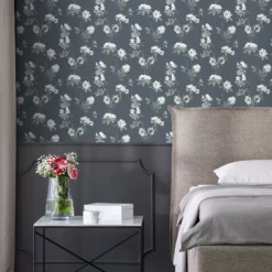 GoodHome Rubin Light Grey Floral Textured Wallpaper -Prime Paint Shop goodhome rubin light grey floral textured wallpaper5059340410753 01i