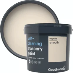 GoodHome Self-cleaning Magnolia Smooth Matt Masonry Paint, 5L 10 GoodHome Self-cleaning Magnolia Smooth Matt Masonry Paint, 5L -Prime Paint Shop goodhome self cleaning magnolia smooth matt masonry paint 5l3663602521174 37c