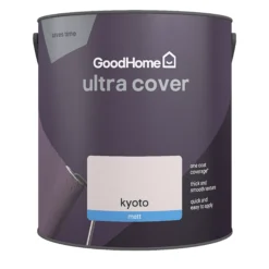 GoodHome Ultra Cover Kyoto Matt Emulsion Paint, 2.5L -Prime Paint Shop goodhome ultra cover kyoto matt emulsion paint 2 5l5059340273662 02c