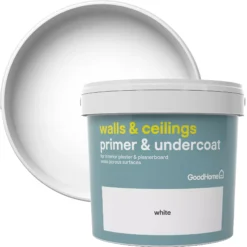 GoodHome Walls & Ceilings White Wall & Ceiling Primer & Undercoat, 5L 5 GoodHome Walls & Ceilings White Wall & Ceiling Primer & Undercoat, 5L -Prime Paint Shop goodhome walls ceilings white wall ceiling primer undercoat 5l5036581057084 37c