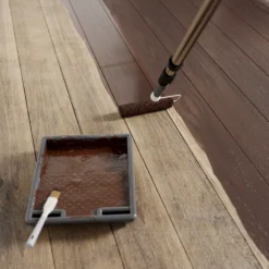 GoodHome Walnut Satin Floor Wood Varnish, 2.5L -Prime Paint Shop goodhome walnut satin floor wood varnish 2 5l5059340486987 02i