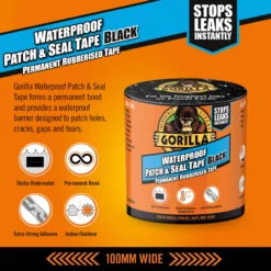 Gorilla Waterproof Patch & Seal Tape (L)3m (W)101.6mm -Prime Paint Shop gorilla waterproof patch seal tape l 3m w 101 6mm5704947006235 01i