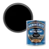 Hammerite Black Gloss Metal Paint, 750ml -Prime Paint Shop hammerite black gloss metal paint 750ml5011867220161 02c bq