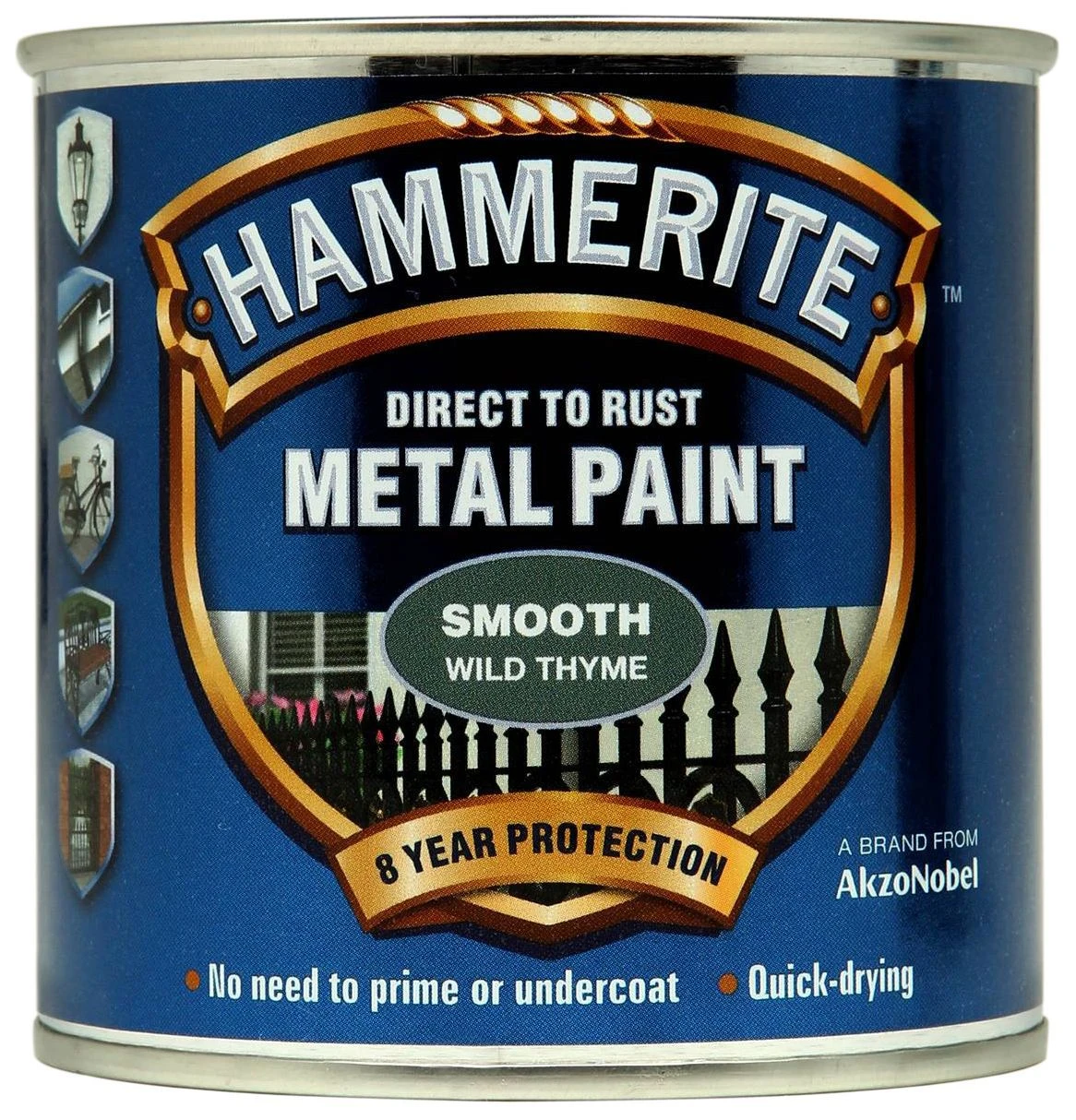 Hammerite Wild Thyme Gloss Exterior Metal Paint, 250ml 4 Hammerite Wild Thyme Gloss Exterior Metal Paint, 250ml - Image 2