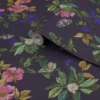 Joules Blue Woodland Floral Smooth Wallpaper