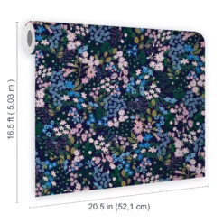 Joules Gilmorton Blue Ditsy Garden Floral Smooth Wallpaper -Prime Paint Shop joules gilmorton blue ditsy garden floral smooth wallpaper5011583526905 02t bq