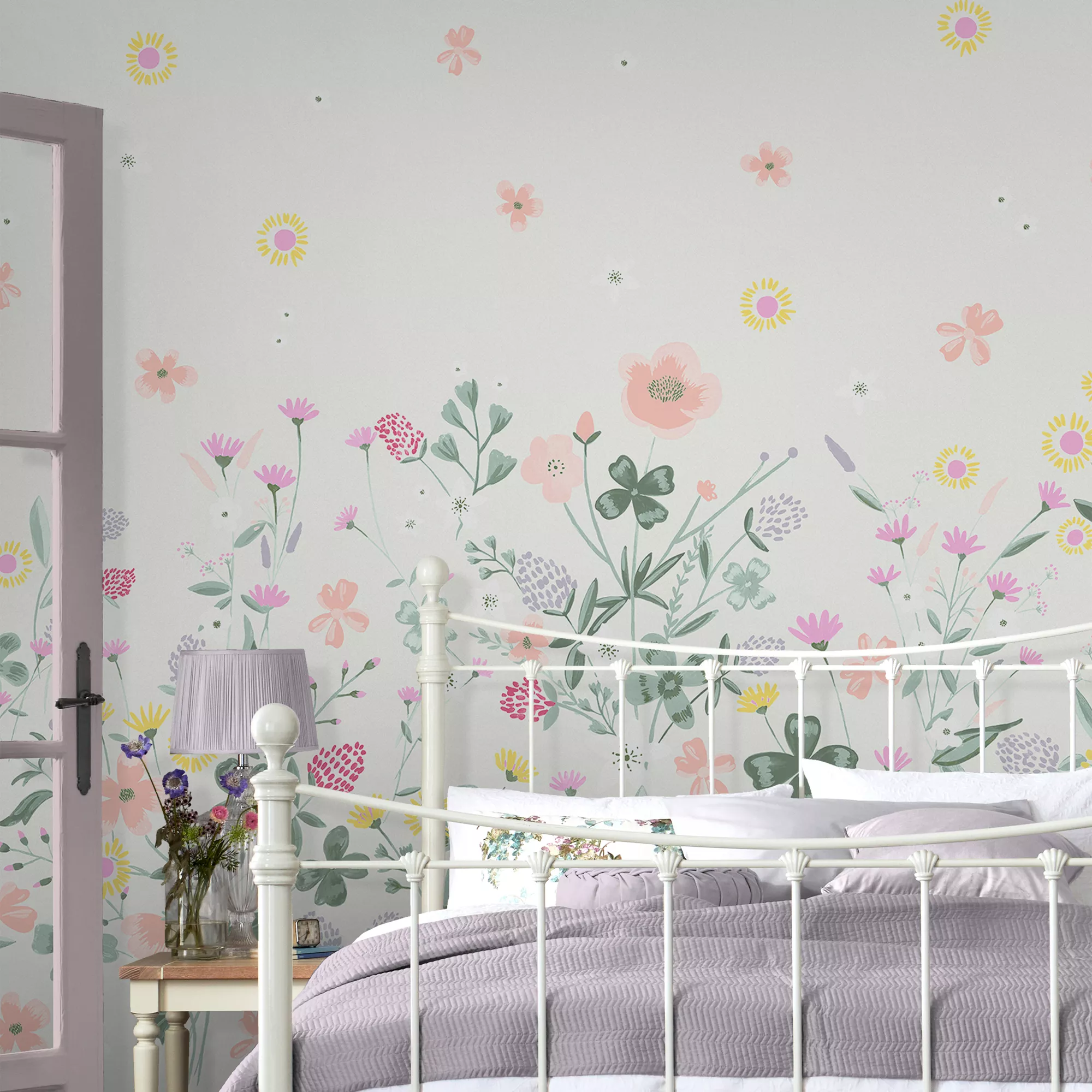 Laura Ashley Clodagh Multicolour Floral Matt Mural 7 Laura Ashley Clodagh Multicolour Floral Matt Mural - Image 5