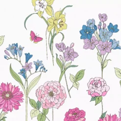 Laura Ashley Gilly Multicolour Floral Matt Mural -Prime Paint Shop laura ashley gilly multicolour floral matt mural5011583546576 01i bq