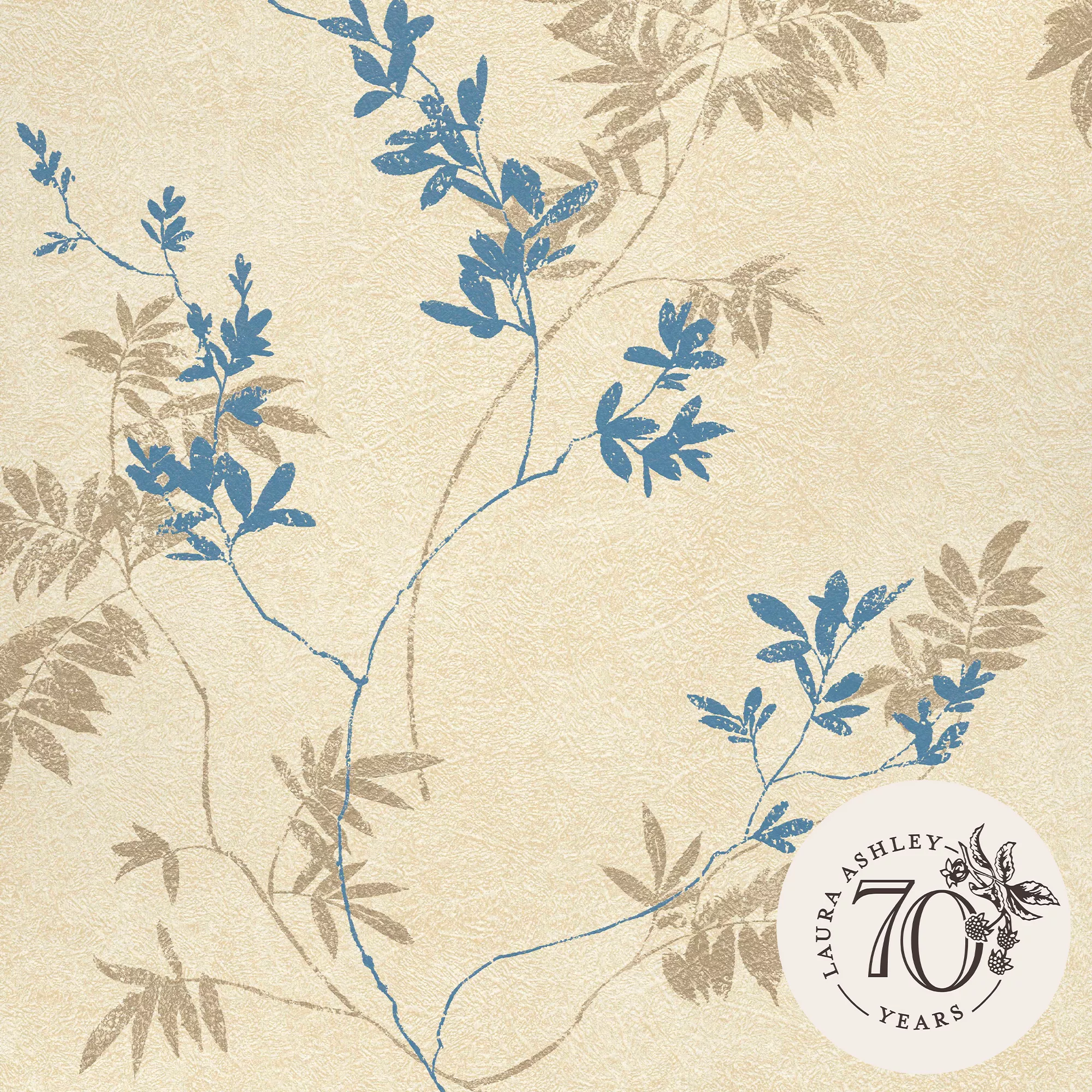 Laura Ashley Mari Gold Floral Smooth Wallpaper 5 Laura Ashley Mari Gold Floral Smooth Wallpaper - Image 3