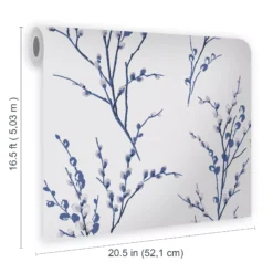 Laura Ashley Willow Midnight & Off White Floral Smooth Wallpaper 13 Laura Ashley Willow Midnight & Off White Floral Smooth Wallpaper -Prime Paint Shop laura ashley willow midnight off white floral smooth wallpaper5011583467246 02t bq