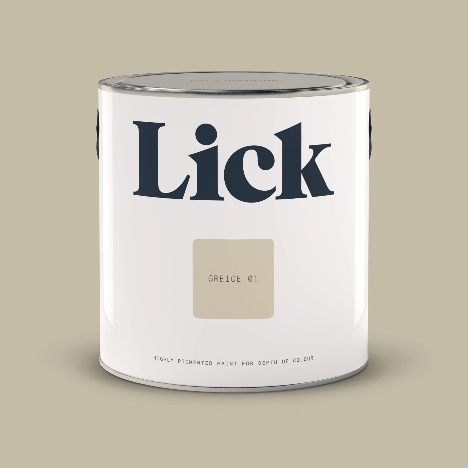 Lick Greige 01 Matt Emulsion Paint, 2.5L 4 Lick Greige 01 Matt Emulsion Paint, 2.5L - Image 2