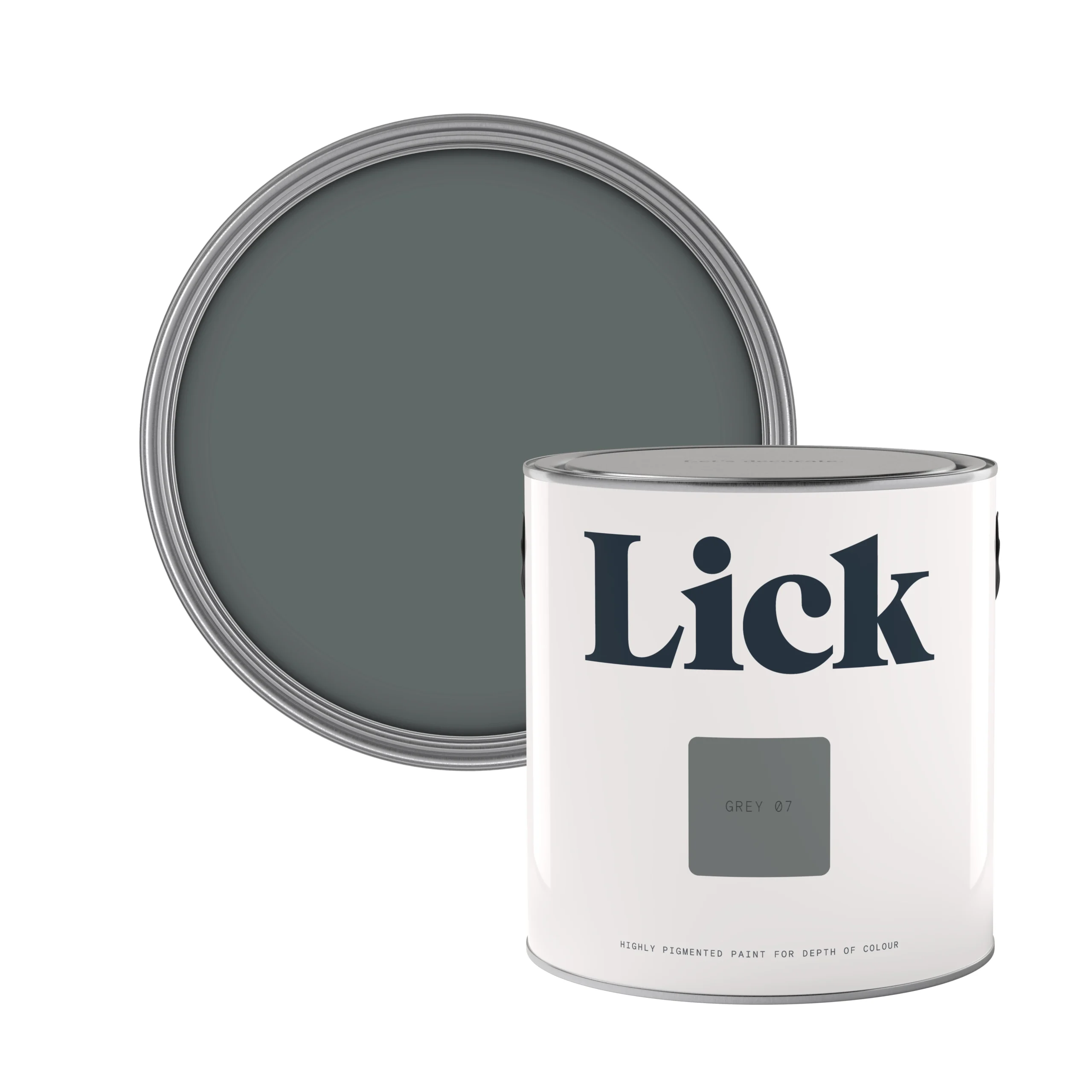 Lick Grey 07 Matt Emulsion Paint, 2.5L 3 Lick Grey 07 Matt Emulsion Paint, 2.5L