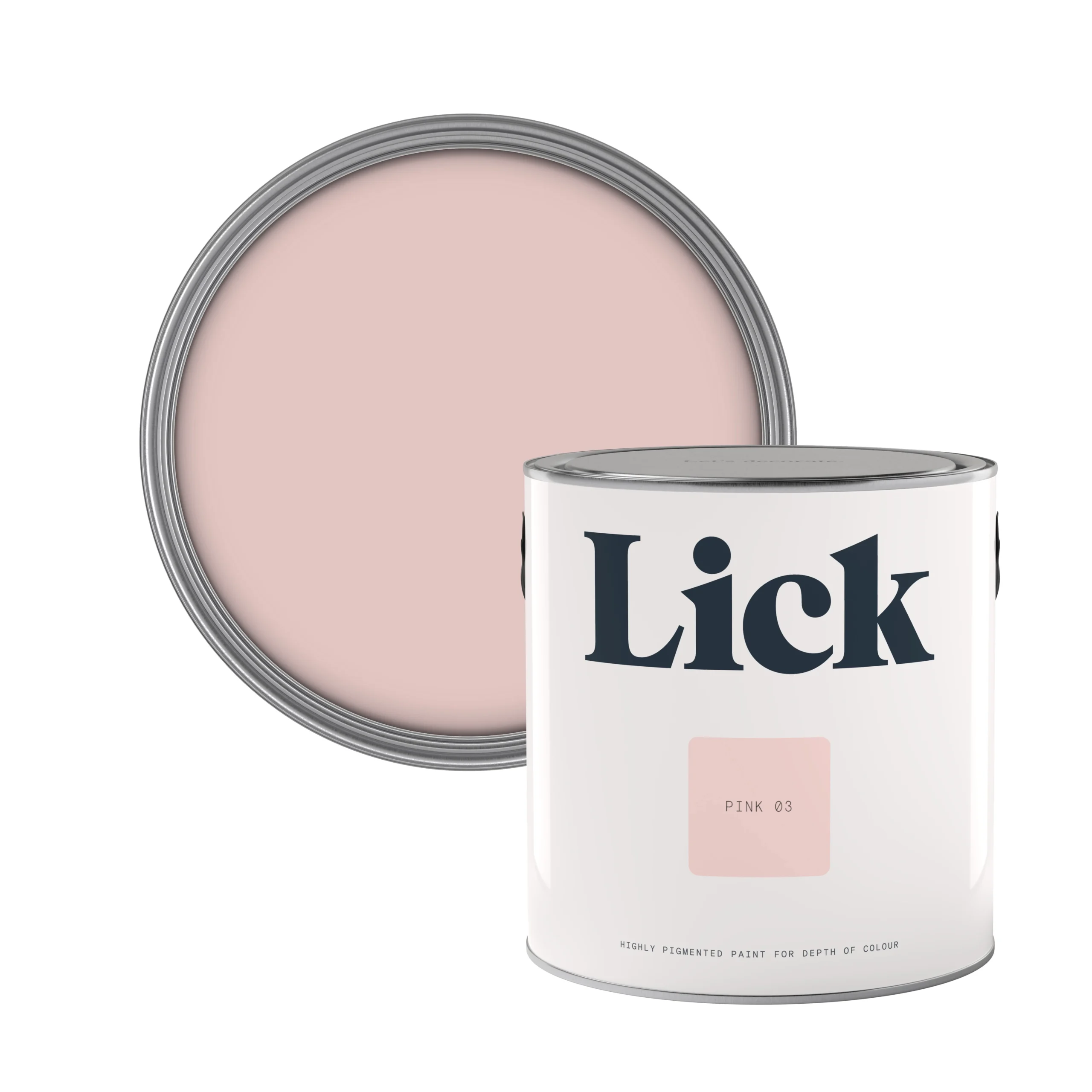 Lick Pink 03 Matt Emulsion Paint, 2.5L 3 Lick Pink 03 Matt Emulsion Paint, 2.5L